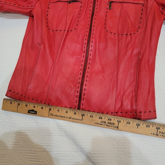 Alexander Julian red leather jacket - Picture 12 of 16